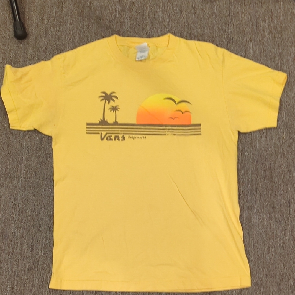 Vans Bright Yellow Palm Sunset Tee